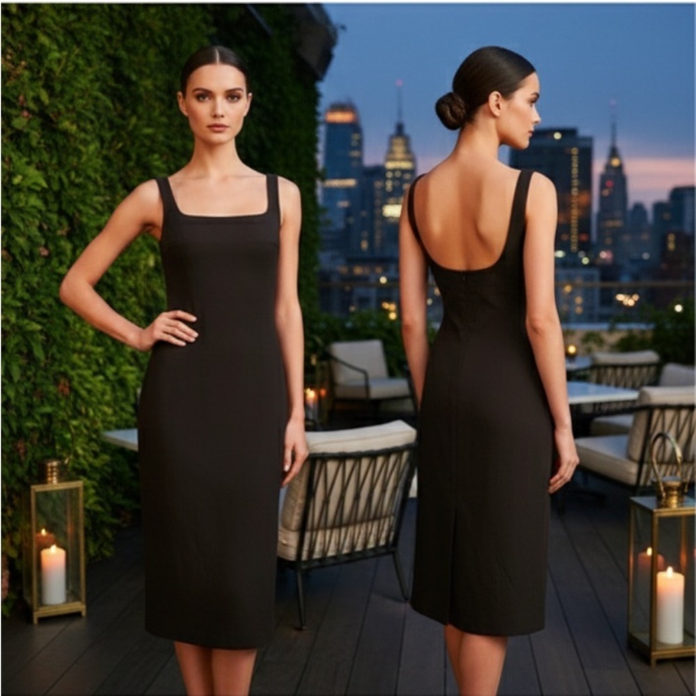 LAST CHANCE - Cooper Street "Follow Me" Fitted Black Dress